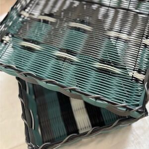 Striped Woven Basket